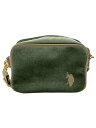 【中古】U.S.POLO ASSN.◆ショルダーバッグ/ベロア/GRN/USPA-2626【バッグ】