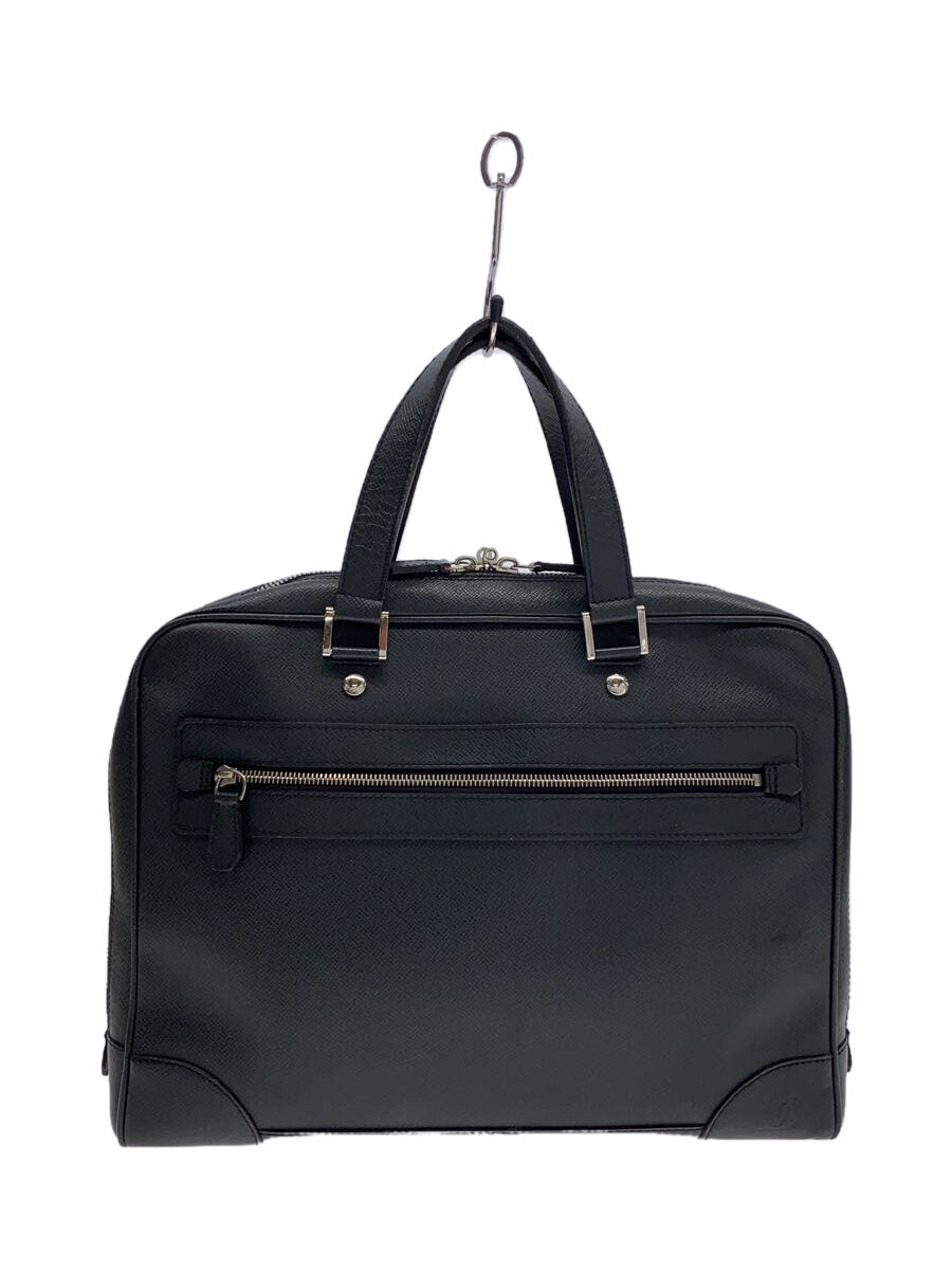 【中古】LOUIS VUITTON◆ポルト・ドキュマン・ビジネス_エピ_BLK/レザー/BLK【バッグ】