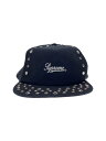 【中古】Supreme◆Studded Canvas 5-Panel/コットン/BLK/メンズ【服飾雑貨他】