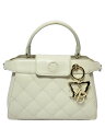 【中古】ANNA SUI◆ハンドバッグ/フェイクレザー/WHT【バッグ】