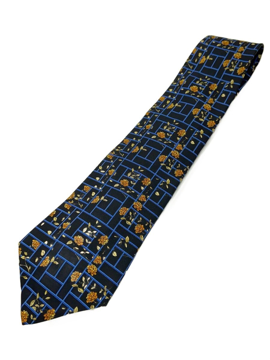 Other - 【中古】Christian Dior◆ネクタイ/シルク/BLK/花柄/メンズ【服飾雑貨他】