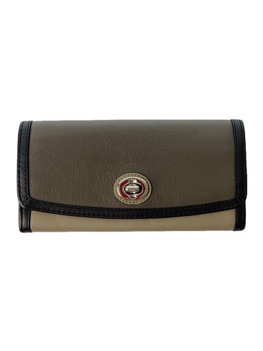 【中古】COACH◆長財布/レザー/GRY/レディース【服飾雑貨他】 【中古】COACH◆長財布/レザー/GRY/レディース【服飾雑貨他】