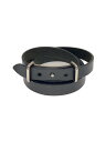 【中古】HERMES◆ブレスレット/レザー/BLK/レディース【服飾雑貨他】