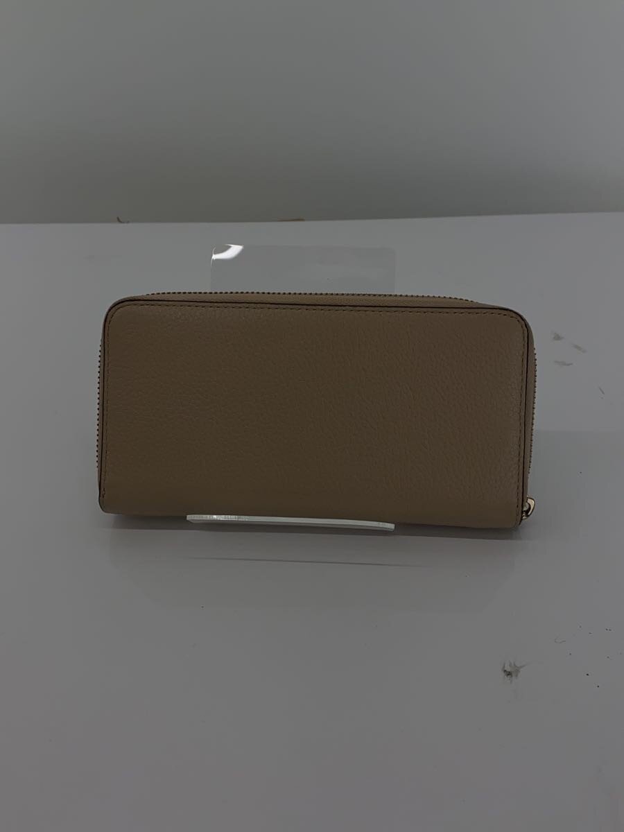 【中古】kate spade new york◆長財布/--/BEG/無地/レディース/WLR00402【服飾雑貨他】