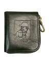 【中古】BEER BELLY◆ハーフウォレット/財布/レザー/GRN/メンズ【服飾雑貨他】(4)