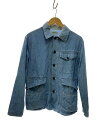 【中古】SASSAFRAS◆SEEDS CARRY JACKET/ジャケット/S/コットン/ブルー【メンズウェア】