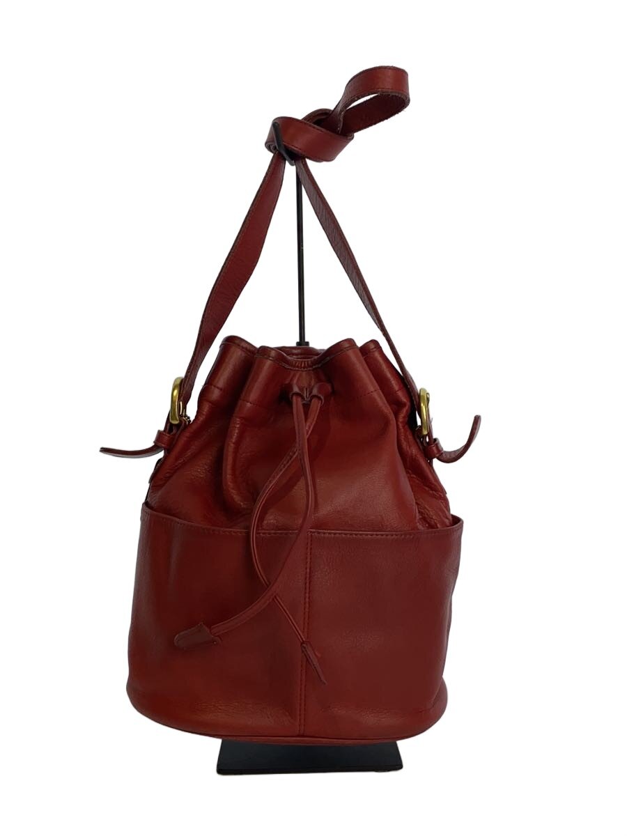 【中古】COACH◆バッグ/レザー/RED/無地/E5C-4151//【バッグ】