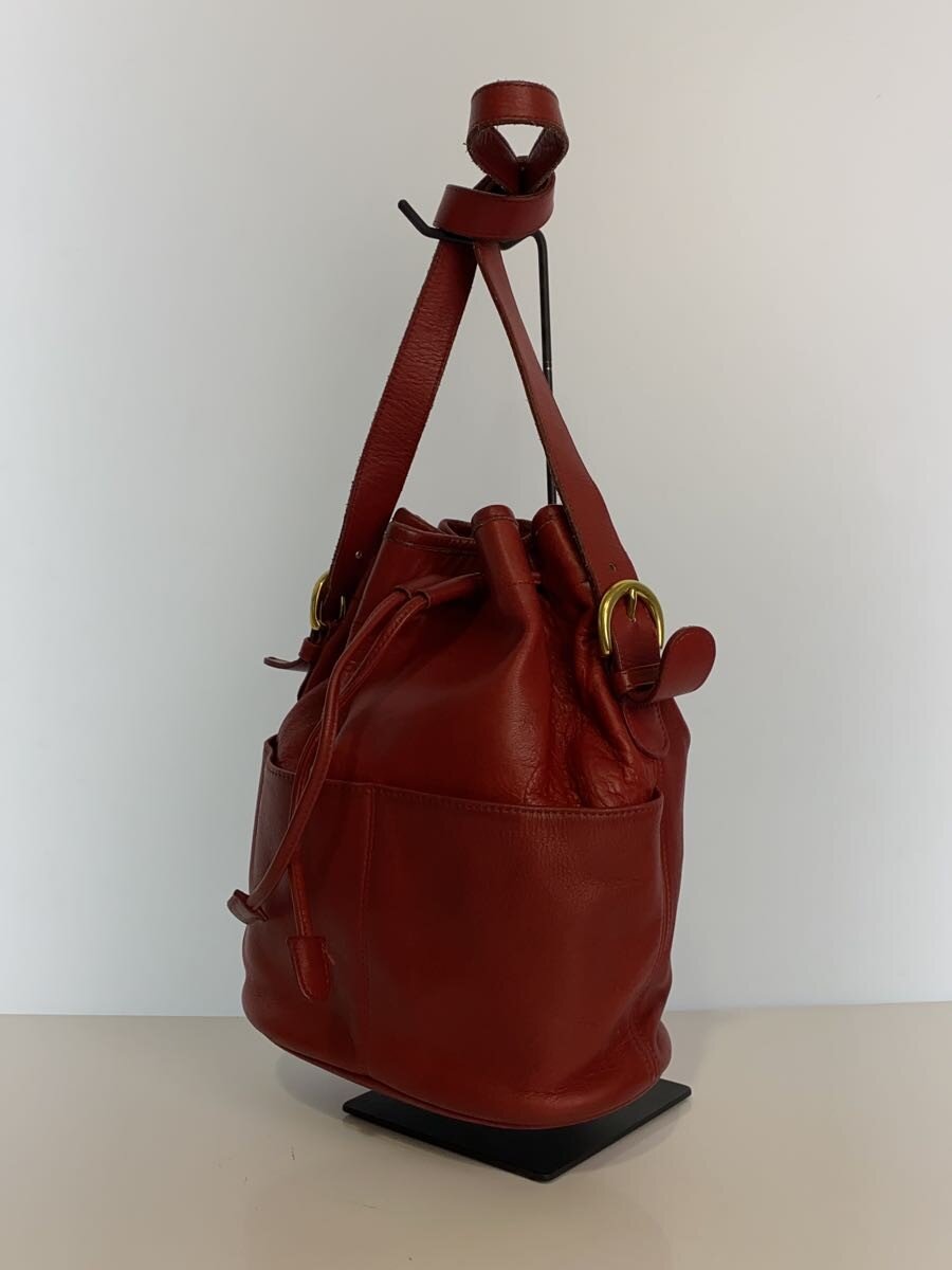 【中古】COACH◆バッグ/レザー/RED/無地/E5C-4151//【バッグ】