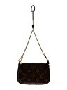 【中古】LOUIS VUITTON◆ミニ・ポシェット・アクセソワール_モノグラム・キャンバス_BRW/PVC/BRW【バッグ】(4)