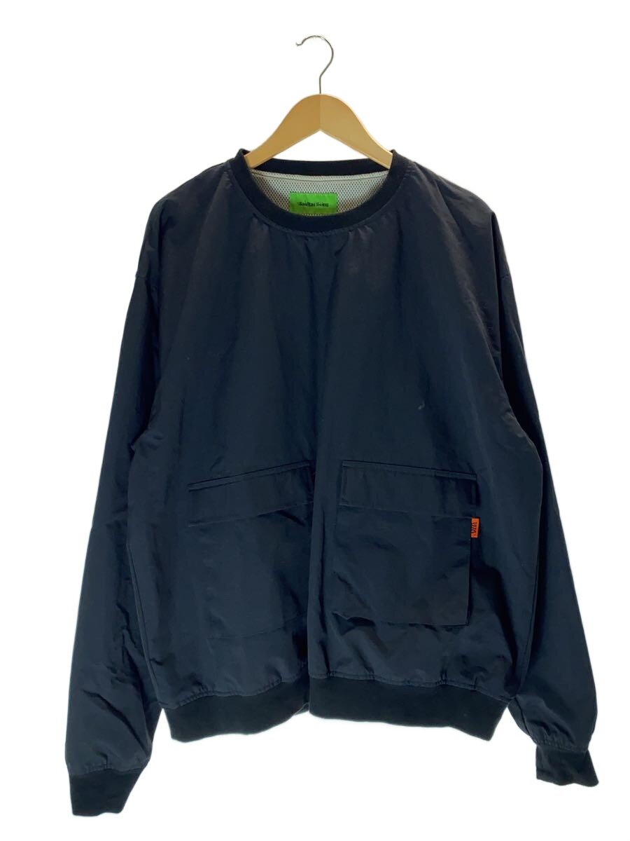 SauRas Being◆NaQs remix Smock from/ナイロンジャケット/プルオーバー/XL/BLK