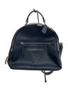 【中古】GUESS◆リュック/PVC/BLK/VY739530【バッグ】