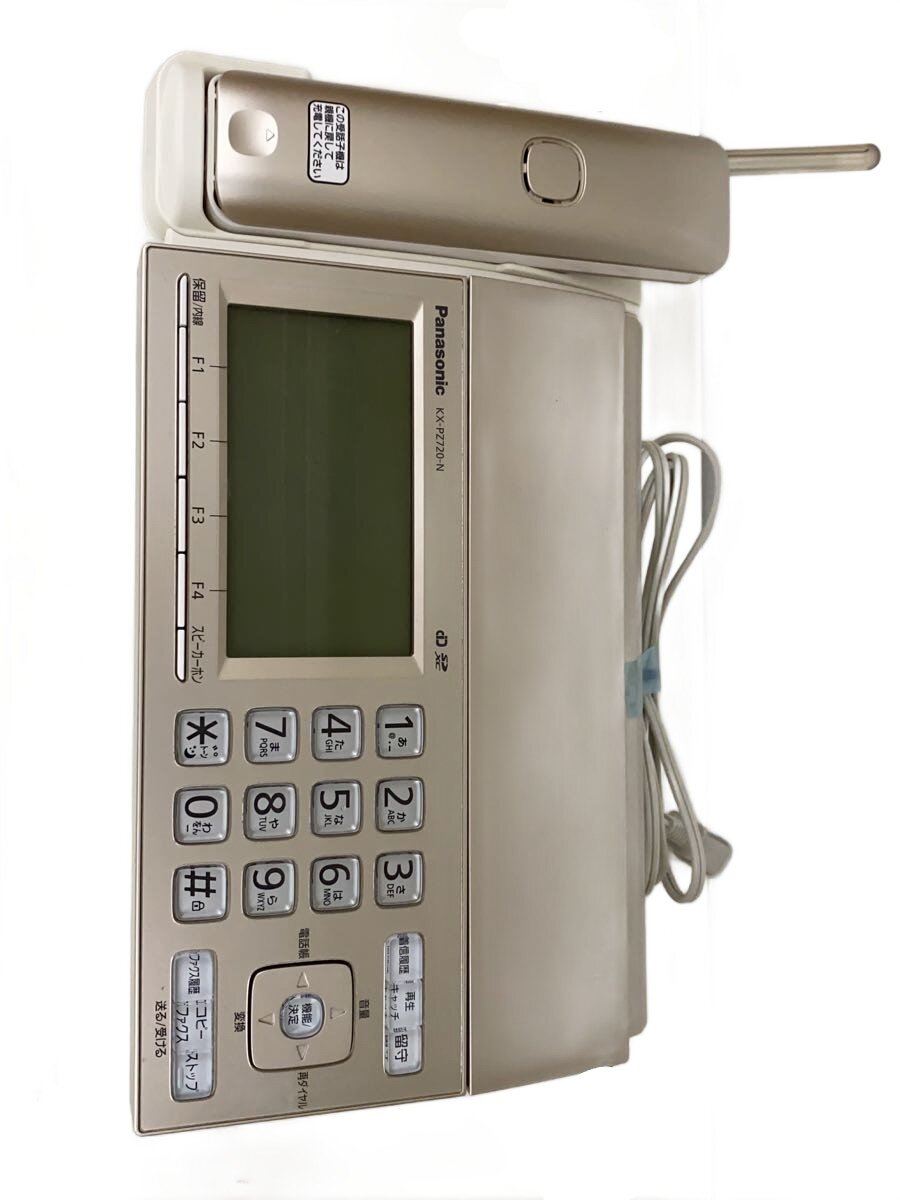 【美品】Panasonic KX-PZ720-N 電話機 FAX Panasonic（パナソニック） おたっくす 見てから印刷 受話器コードレス