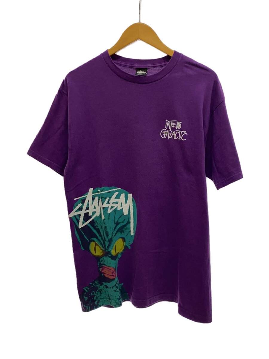 STUSSY◆iNTER GALACTIC/エイリアン/Tシャツ/M/コットン/PUP//