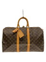【中古】LOUIS VUITTON◆キーポル45_モノグラム・キャンバス_BRW/PVC/BRW【バッグ】