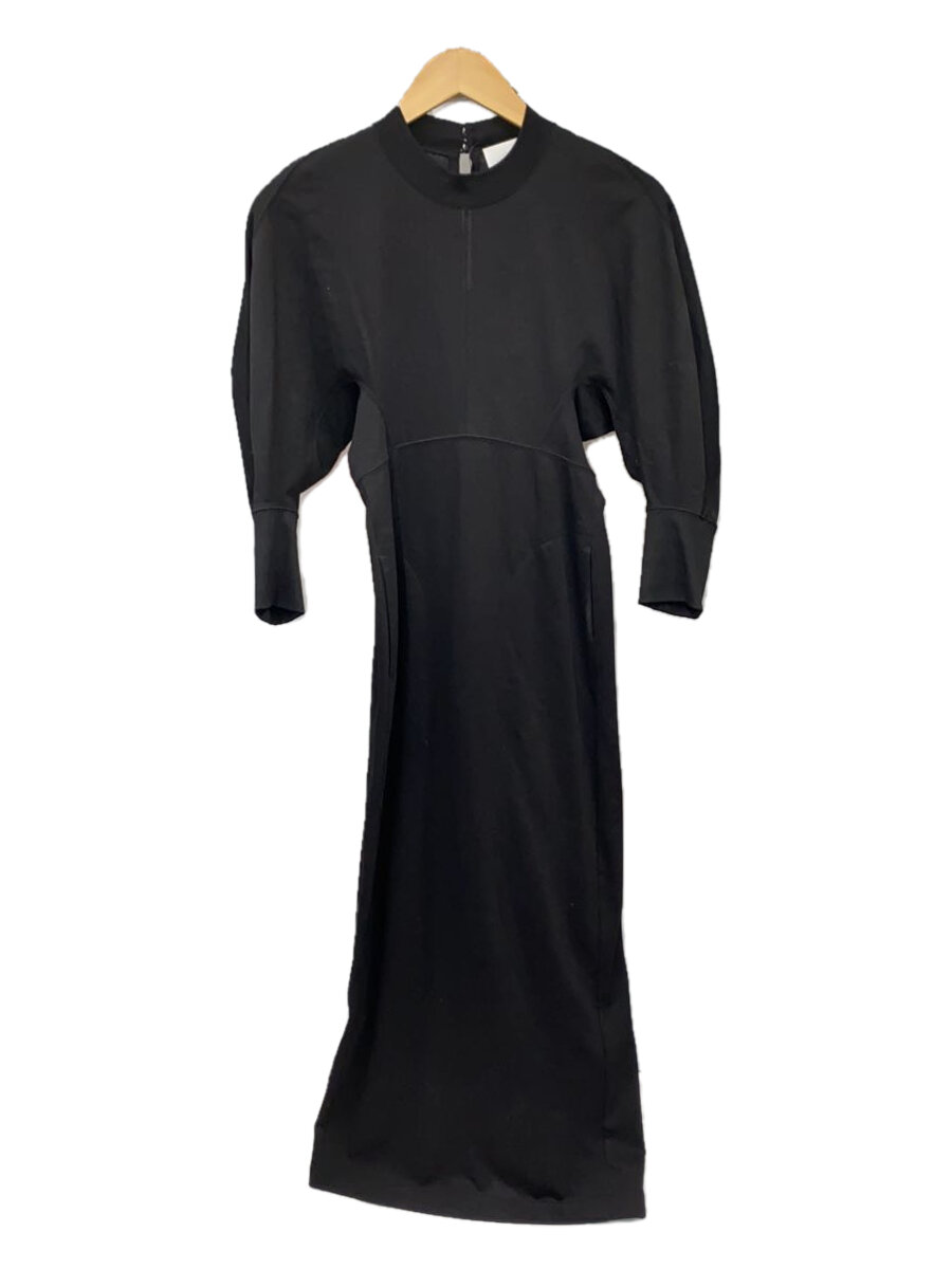 【中古】mame kurogouchi◆Cotton Jersey Dress/ワンピース/1/コットン/BLK/mm23ps-js732【レディースウェア】