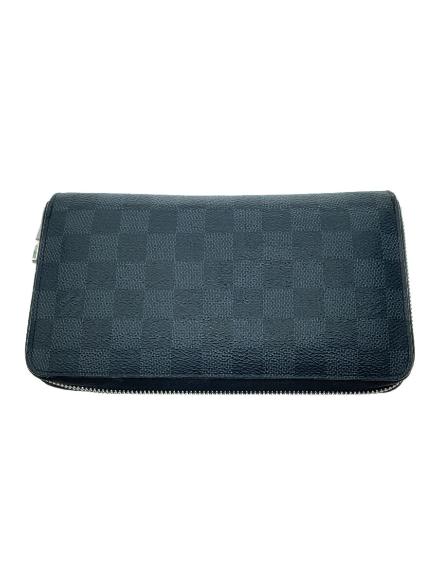 【中古】LOUIS VUITTON◆ジッピー・オーガナイザー_ダミエ・グラフィット_BLK/PVC/BLK/メンズ【服飾雑貨他】