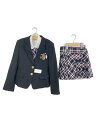 【中古】SPICE CANDY◆セットアップ/チェック/ブローチ/リボン/卒業式/入学式/140cm/BLK/22791【キッズ】