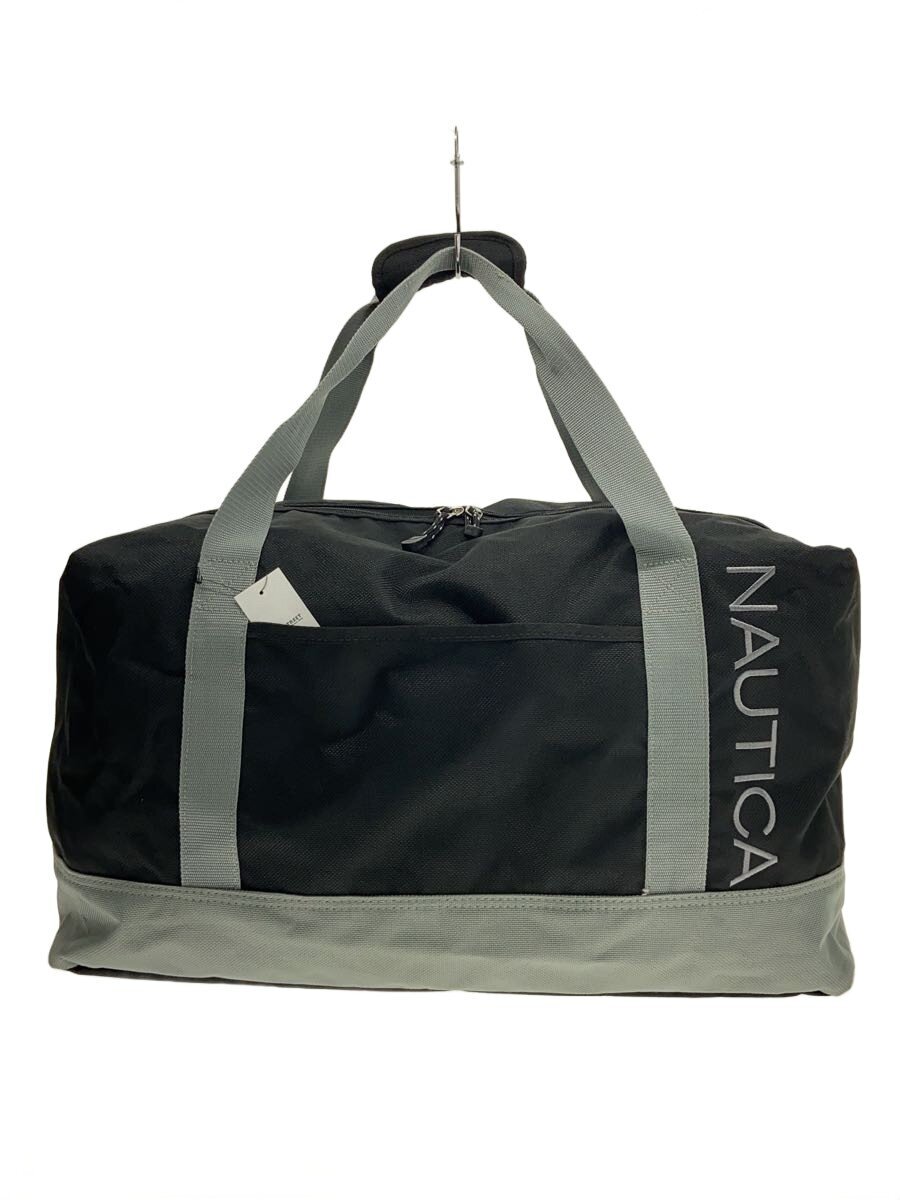 【中古】NAUTICA◆ボストンバッグ/ポリエステル/BLK/無地【バッグ】