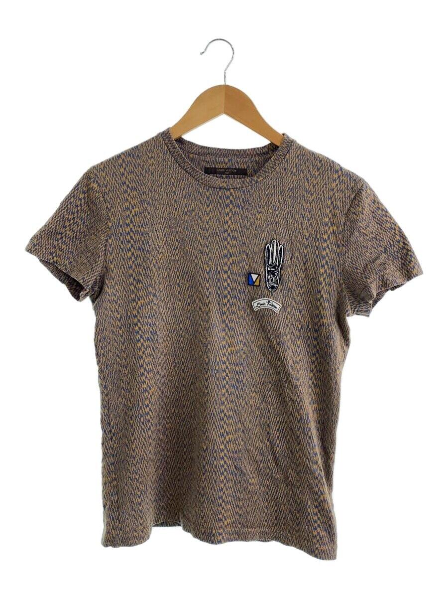 【中古】LOUIS VUITTON◆Tシャツ/XS/コットン/BRW/総柄【メンズウェア】