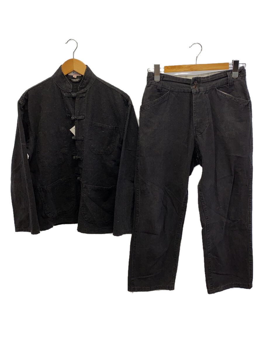 【中古】Shanghai/フレンチチャイナセットアップ/54/コットン/BLK//【メンズウェア】