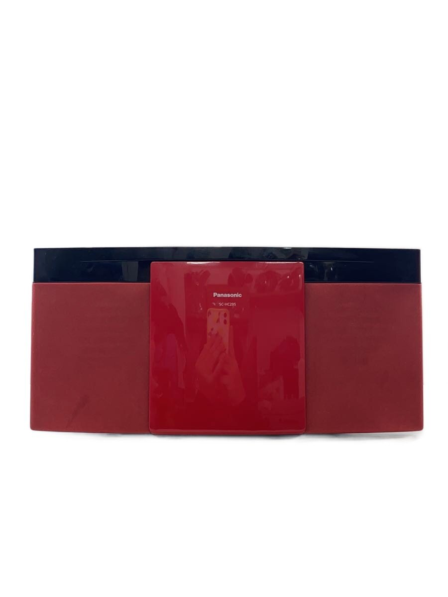 【中古】Panasonic◆ミニコンポ SC-HC295-R [レッド]【家電・ビジュアル・オーディオ】