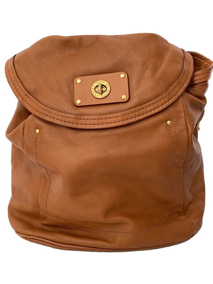 MARC JACOBS - 【中古】MARC JACOBS◆リュック/レザー/BRW【バッグ】