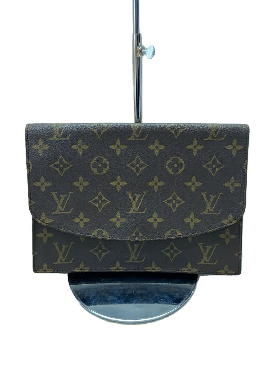 【中古】LOUIS VUITTON◆クラッチバッグ/レザー/BRW/総柄/M51931【バッグ】