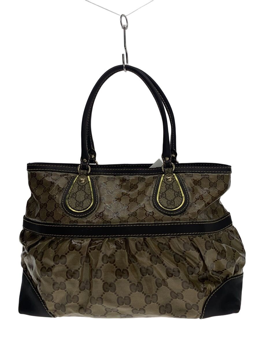 GUCCI - 【中古】GUCCI◆トートバッグ/--/BRW/総柄/223963//【バッグ】