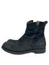 【中古】MR.OLIVE◆WATER PROOF NUBUCK SHORT PECOS BOOTS/--/BLK/スウェード/ME532【シューズ】