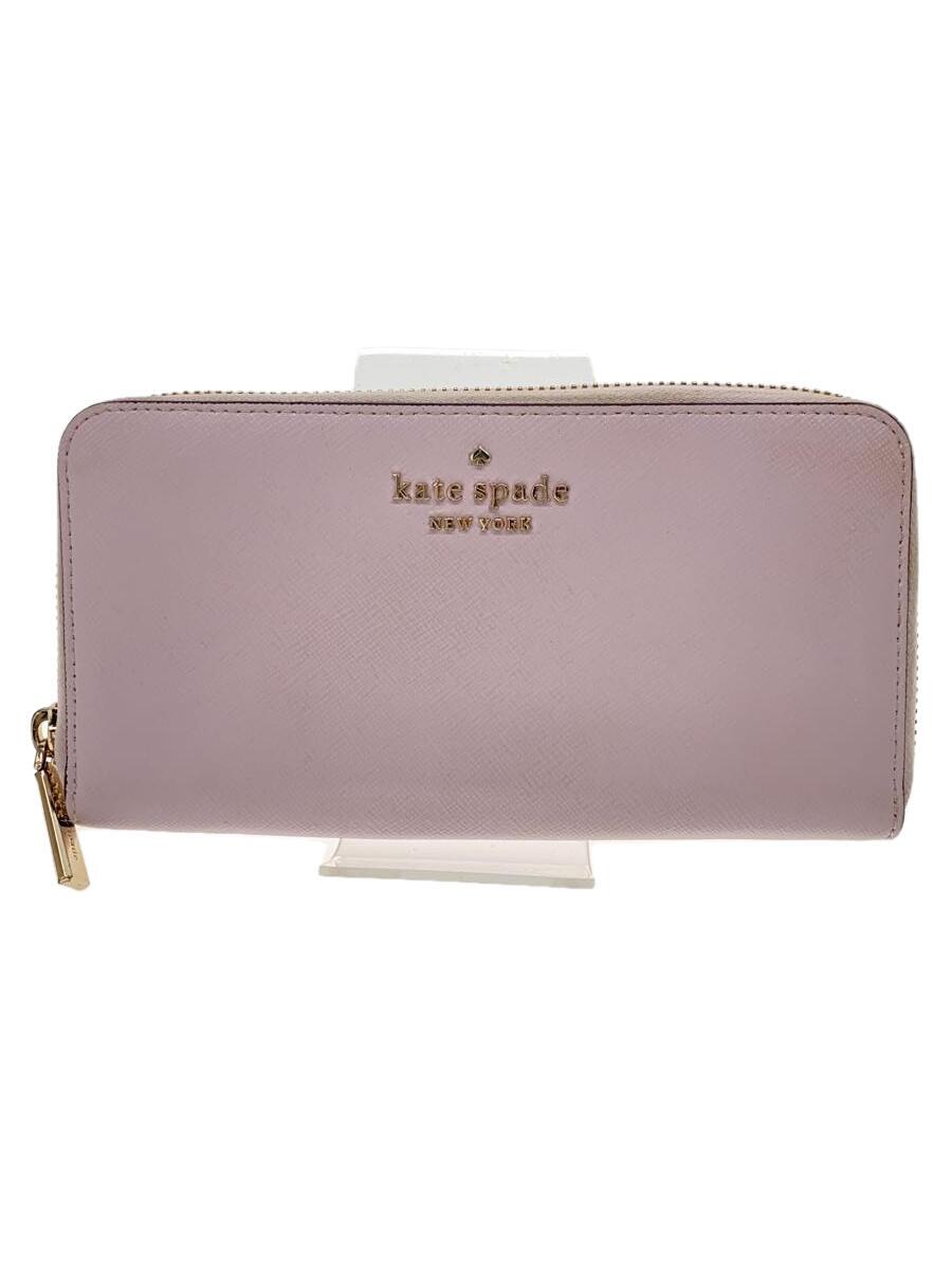 【中古】kate spade new york◆長財布/--/PNK/レディース【服飾雑貨他】