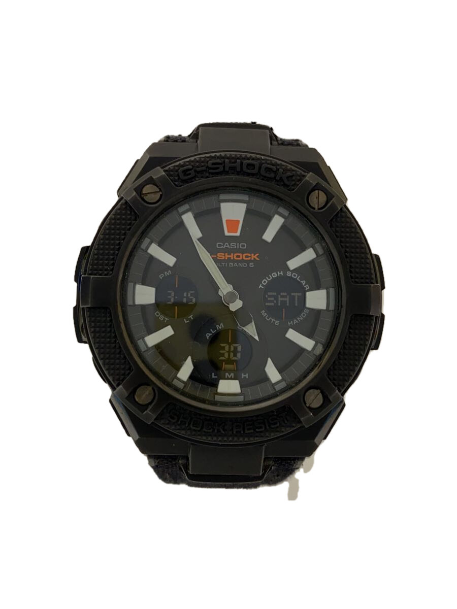 【中古】CASIO◆ソーラー腕時計・G-SHOCK/デジアナ/BLK/BLK【服飾雑貨他】