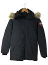 【中古】CANADA GOOSE◆JASPER PARKA/ジャスパーパーカー/XS/BLK/無地/68F8490【メンズウェア】