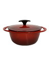 【中古】LE CREUSET◆鍋/RED【キッチン用品】