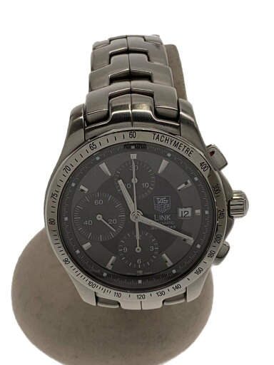 【中古】TAGHeuer◆リンク/クロノグラフ/自動巻腕時計/GRY/SLV/箱コマ/ 20241231日差-4【服飾雑貨他】 【中古】TAGHeuer◆リンク/クロノグラフ/自動巻腕時計/GRY/SLV/箱コマ/ 20241231日差-4【服飾雑貨他】