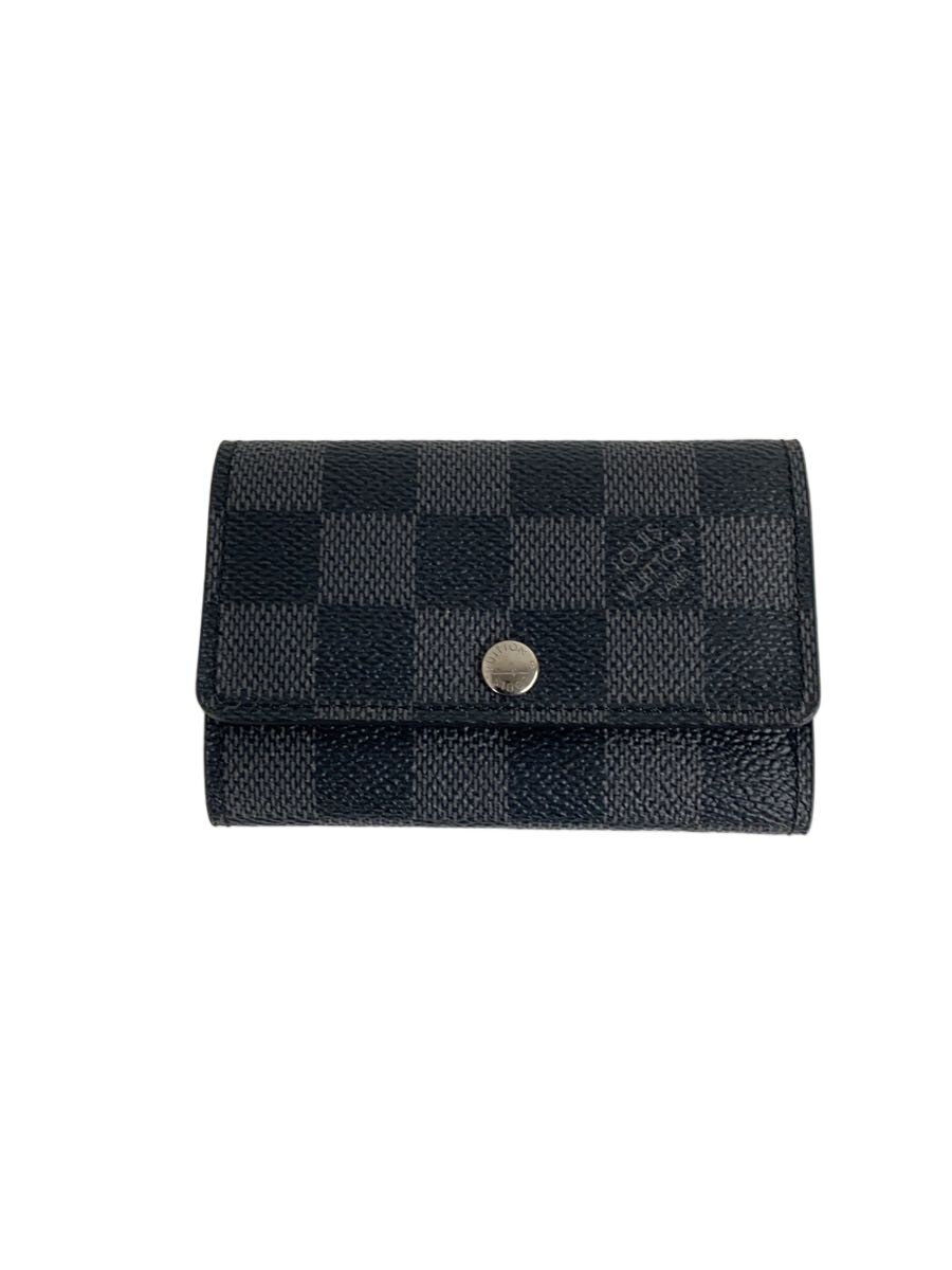 Key Holder - 【中古】LOUIS VUITTON◆ミュルティクレ6_ダミエ・グラフィット/ブラック/メンズ/N62662【服飾雑貨他】