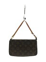 【中古】LOUIS VUITTON◆1)ポシェット・アクセソワール_モノグラム・キャンバス_BRW/PVC/BRW/総柄/M51980【バッグ】