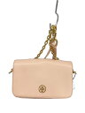 【中古】TORY BURCH◆ショルダーバッグ/レザー/PNK/無地【バッグ】
