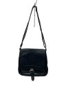【中古】BALLY◆ショルダーバッグ/レザー/BLK/無地【バッグ】(4)