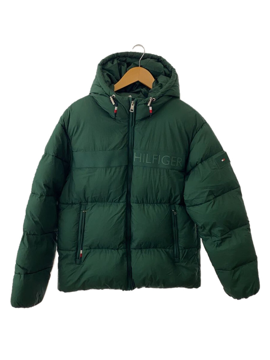 【中古】TOMMY HILFIGER◆ダウンジャケット/L/ナイロン/GRN/MW0MW27679【メンズウェア】