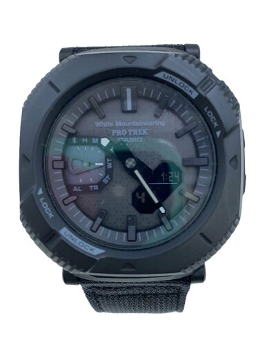 【中古】CASIO◆ソーラー腕時計_PRO TREK/デジアナ/ナイロン/BLK/BLK【服飾雑貨他】 【中古】CASIO◆ソーラー腕時計_PRO TREK/デジアナ/ナイロン/BLK/BLK【服飾雑貨他】