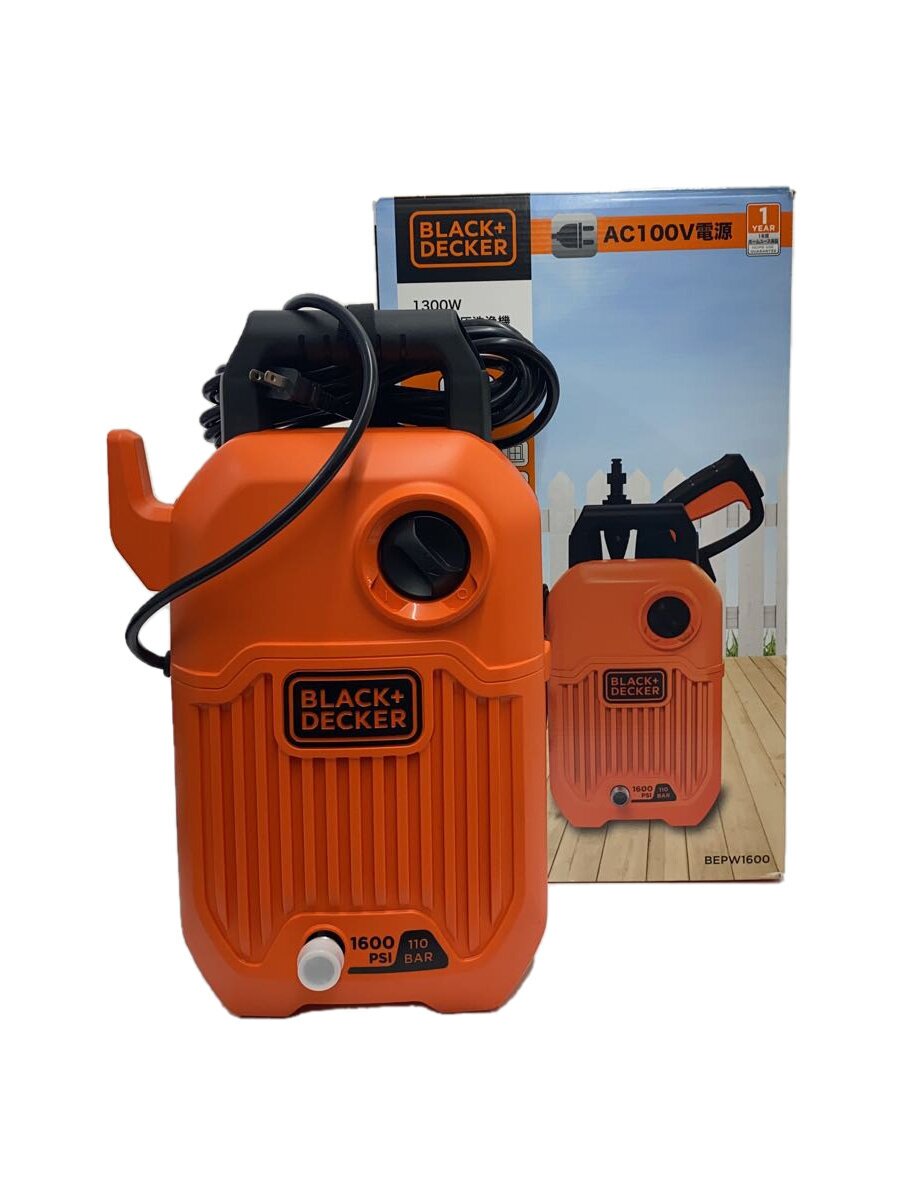 【中古】BLACK DECKER◆ブラックアンドデッカー/高圧洗浄機/bepw1600/オレンジ/ブラック【家電 ビジュアル オーディオ】