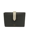 【中古】CELINE◆2つ折り財布/レザー/GRY/無地/レディース/10B63/ラージ ストラップ【服飾雑貨他】(4)