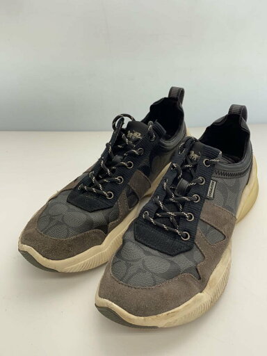 【中古】COACH◆GITYSOLE RUNNER/ローカットスニーカー/25.5cm/BLK/G4940【シューズ】