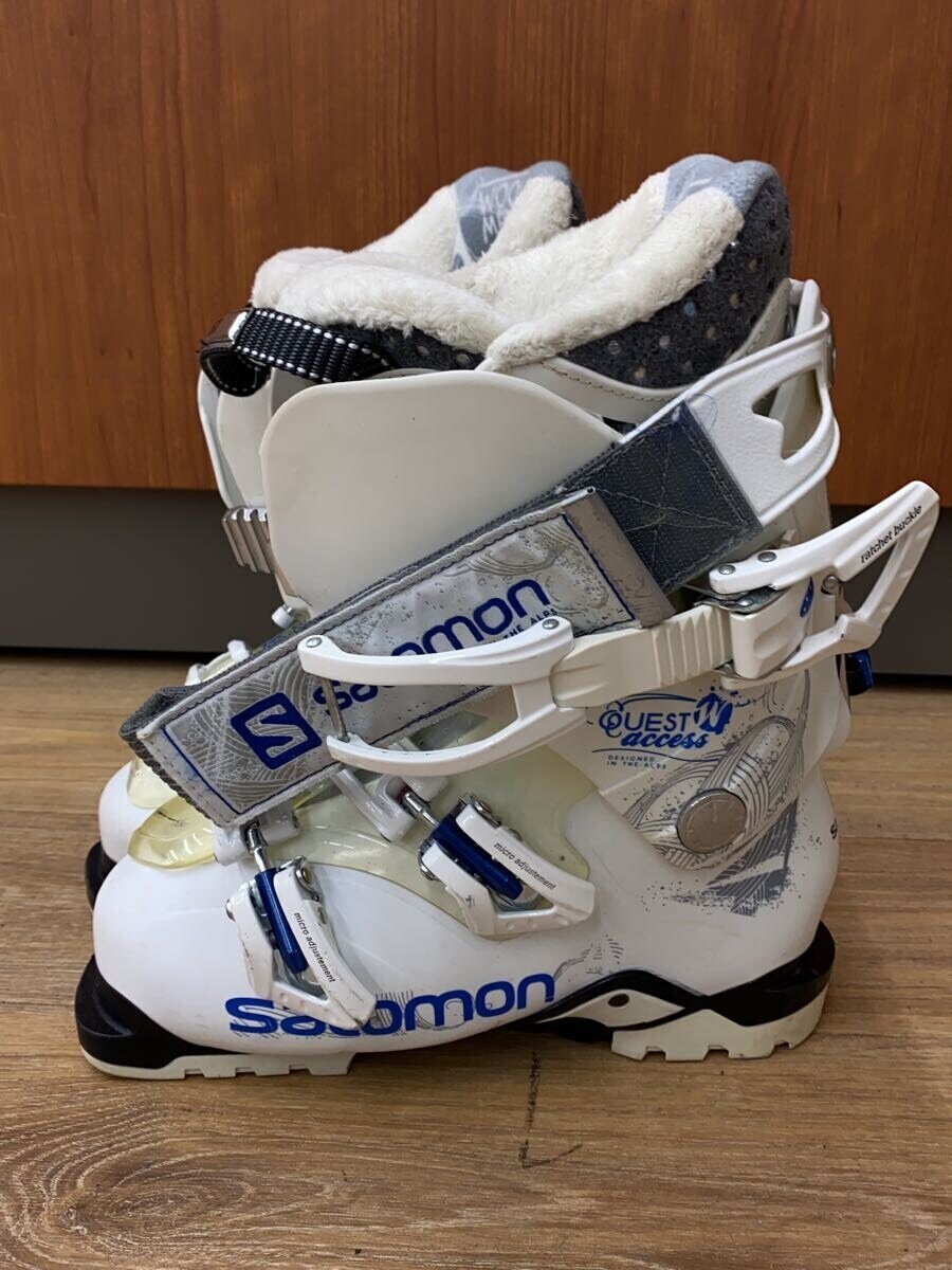 【中古】salomon◆スキーブーツ/--/WHT/--【スポーツ】