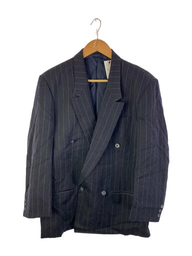 【中古】Y’s for men◆テーラードジャケット/M/ウール/BLK/ストライプ【メンズウェア】 【中古】Y’s for men◆テーラードジャケット/M/ウール/BLK/ストライプ【メンズウェア】