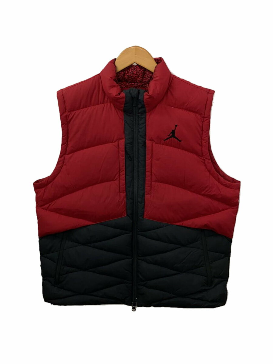 【中古】NIKE◆ダウンベスト/XXL/ナイロン/RED/577102-606//【メンズウェア】
