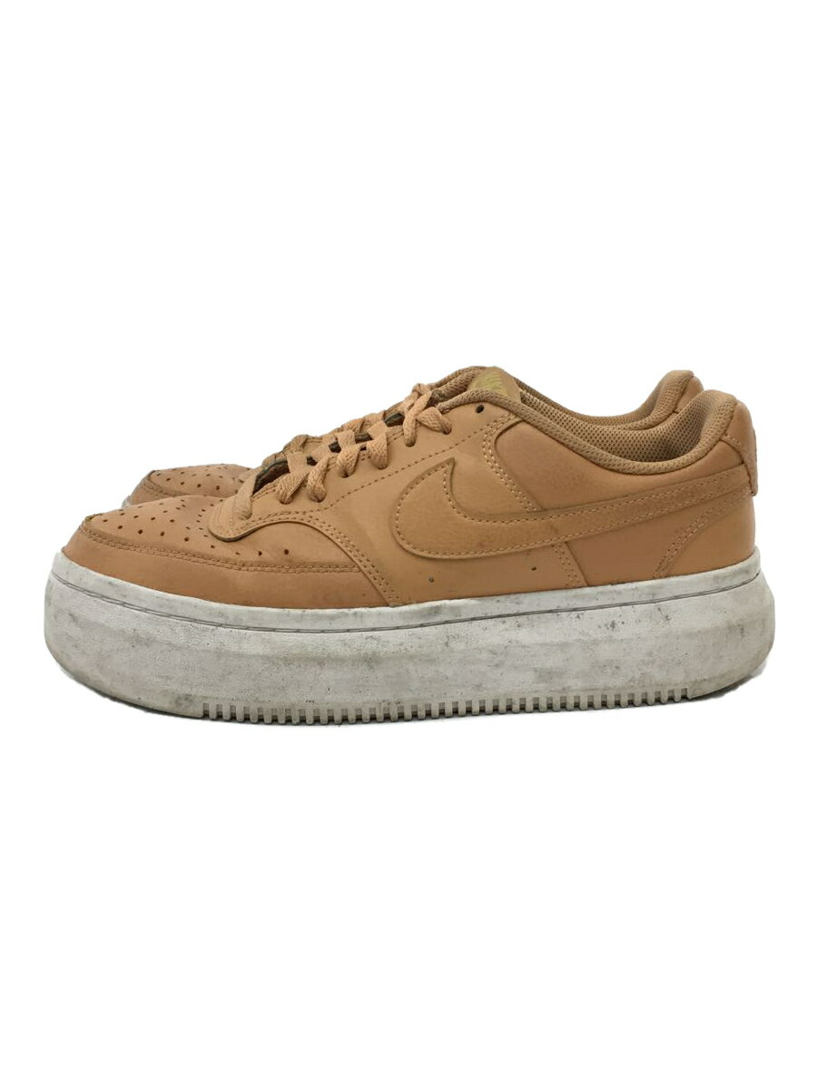 【中古】NIKE◆厚底スニーカー/COURT VISION ALTA LTR_コートビジョンアルタ LTR/27cm/キャメル【シューズ】