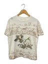 【中古】Disney VINTAGE◆Tシャツ/M/コットン/CRM/推定90s/Goofy/グーフィー/USA製【メンズウェア】