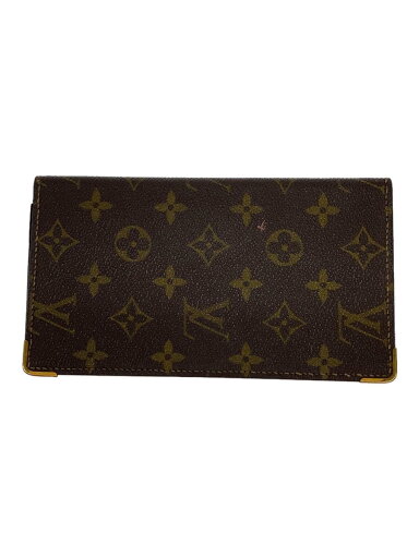 【中古】LOUIS VUITTON◆モノグラム_札入れ/長財布/レザー/BRW/レディース【服飾雑貨他】 【中古】LOUIS VUITTON◆モノグラム_札入れ/長財布/レザー/BRW/レディース【服飾雑貨他】
