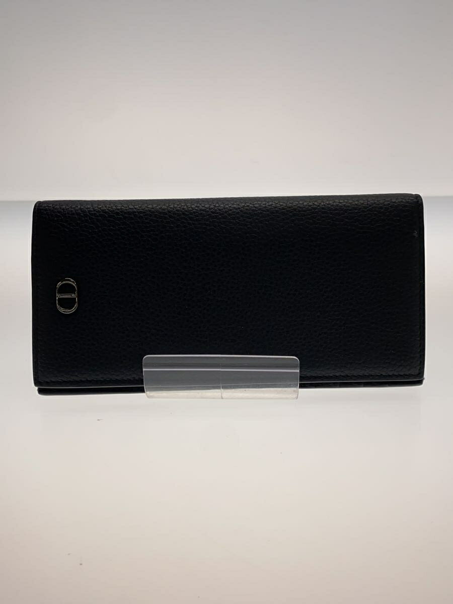 【中古】Dior HOMME◆長財布/レザー/BLK